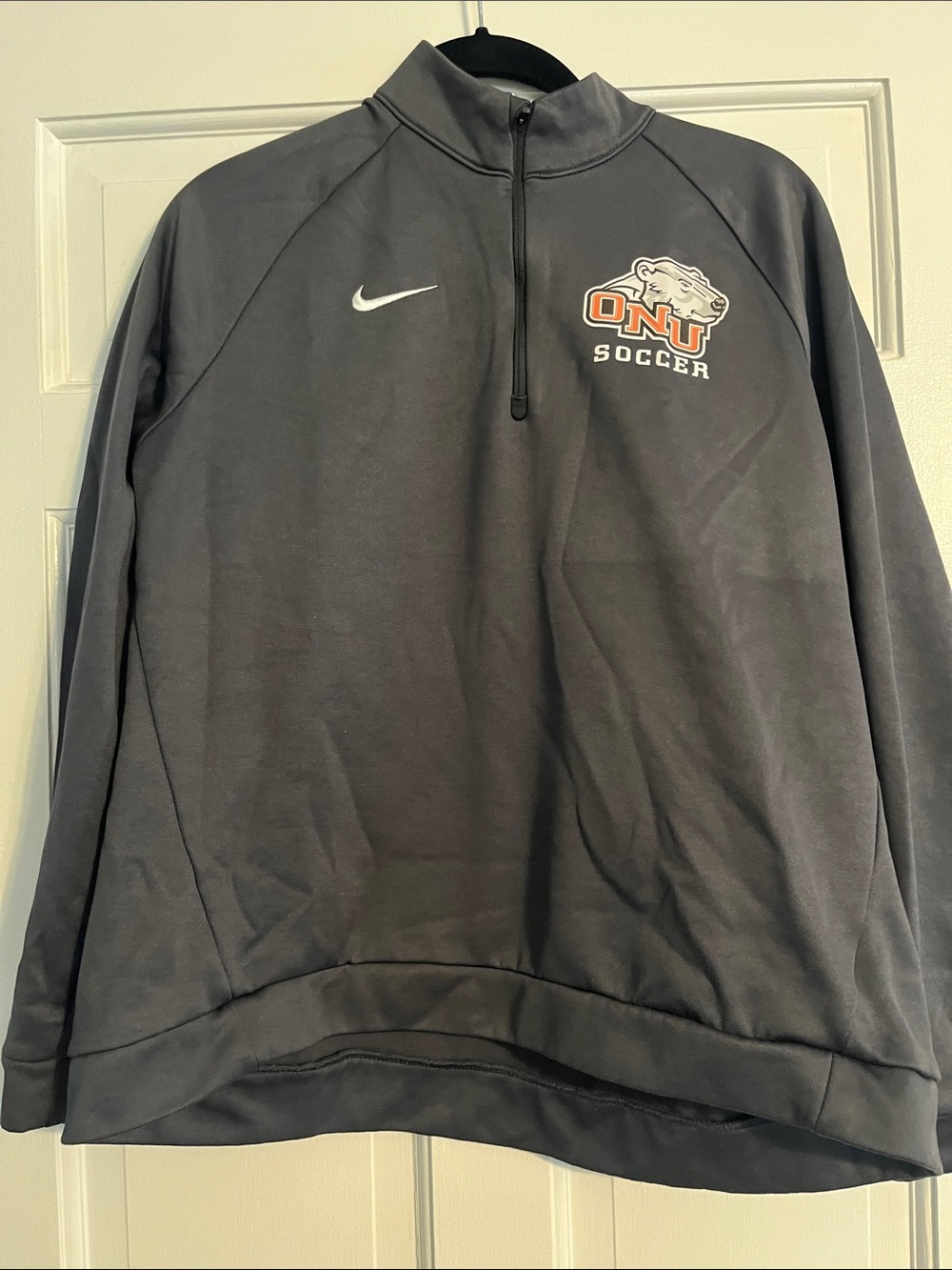 Nike Gray ONU Soccer Quarter-Zip Pullover